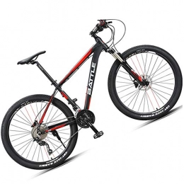 QIMENG Mountain Bike QIMENG 27.5 Inch Mountain Bikes Hardtail Mountain Bikes with Dual Disc Brake 30-Speed Drivetrain Hydraulic Disc Brakes Lightweight Aluminum Full Suitable for Height 165-190Cm, Red
