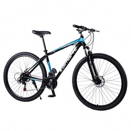 Qinmo Mountain Bike Qinmo 29 inch 21 / 24 / 27 variable speed Double disc brake Mountain Bike aluminum alloy frame adult student Mountain Bicycle (Color : 27speed Black blue)