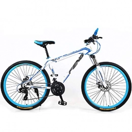 QinnLiuu Carbon Steel Mountain Bike for New Model MTB Bicycle with Dual Disc Brake Aluminum Alloy Mountain Bike 24/26 Inch Men And Women Bicycle,1,24 inch 24 speed