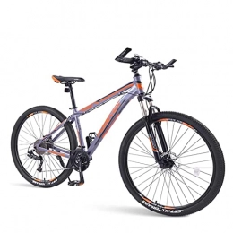 QIU Mountain Bike QIU 26 inch Aluminum Mountain Bike 33 Speeds, Disc Brake Suspension Fork, 68" Frame Size (Color : Purple, Size : 26")