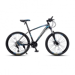 QIU Mountain Bike QIU Mountain Bikes HYX1 26 Inches 3 Spoke Wheels 21 Speed Mountain Bicycle Dual Disc Brake Bicycle (Color : Blue, Size : 26")