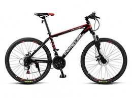 Qj Mountain Bike Qj Mountain Bike X1 Bicycle 24~26" 24 Speed Disc Brake Bike, BlackRed, 24in