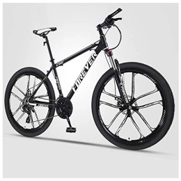 QMMD Bike QMMD 24-Inch Men's Mountain Bikes, Hardtail Mountain Bike, Adult Dual Disc Brake Mountain Trail Bike, 21-24-27-30-Speed High-carbon Steel Anti-Slip Bikes, A 10 Spoke, 30 speed