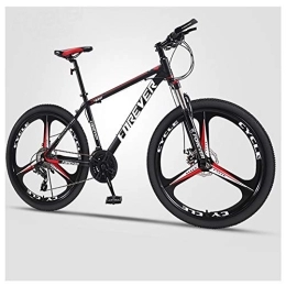 QMMD  QMMD 26-Inch Mountain Bikes, Men's Hardtail Mountain Bike, 21-24-27-30-Speed Bicycle, Dual Disc Brake, Adult High-carbon Steel Anti-Slip Bikes, Anti-Slip Bikes, B 3 Spoke, 21 speed