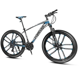 QMMD Bike QMMD 27.5-Inch Mountain Bikes, Men's Aluminum Frame Mountain Trail Bike, Adult Hardtail Mountain Bike with Front Suspension, 24-27-30-Speed Anti-Slip Bikes, blue 10 Spoke, 30 speed