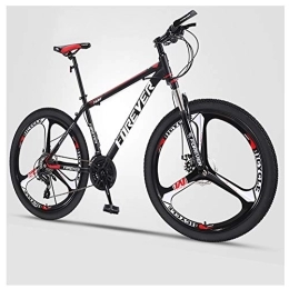QMMD Bike QMMD Adult Mountain Bikes, 26-Inch Hardtail Mountain Bike, Men's High-carbon Steel Bicycle, Dual Disc Brake Mountain Trail Bike, 21-24-27-30-Speed Anti-Slip Bikes, F 3 Spoke, 30 speed
