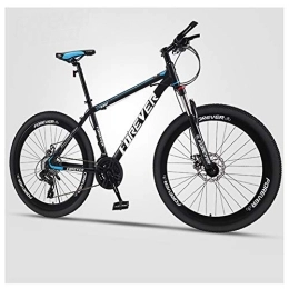 QMMD  QMMD Mountain Bikes 27.5-Inch, Adult Hardtail Mountain Bike, High-carbon Steel, 21-24-27-30 Speed Bicycle, Men's Dual Disc Brake Mountain Trail Bike, Anti-Slip Bikes, D Spoke, 27 speed