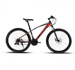 QWE Bike QWE Mountain bike 21 speed mountain bike 26 inch wheel double suspension bicycle disc brake red