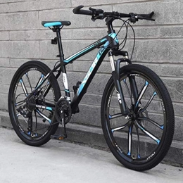 QZ Mountain Bike QZ 24 Inch Wheels Mens Adult Mountain Bike, Lightweight High-Carbon Steel Frame Snowmobile Bikes, Double Disc Brake Beach Bicycle (Color : B, Size : 21 speed)