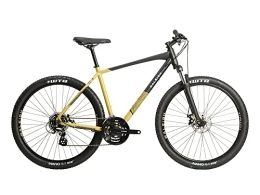 Raleigh  Raleigh - STX16MT - Strada X 650b 21 Speed Cable Disc Brake Front Suspension Men's Mountain Bike in Black / Gold Size Small