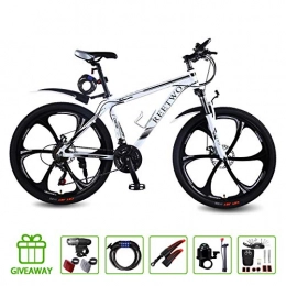 REETWO Bike REETWO 26 Inches Mountain Bike 21 Speed Mountain Bicycle for Men and Women, MTB Disc Brakes with Aluminum Frame Riding Bike