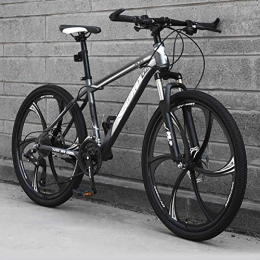Relaxbx Bike Relaxbx 24-Speed Mountain Bike for Adult, 24 / 26 Inch Wheels, Lightweight Carbon Steel Frame Disc Brake, #C, 24inch