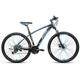 Relaxbx Mountain Bike Relaxbx 27 Speed Road Bike Double Disc Brake Mountain Bike Hard Tail Mountain Bicycle Recommended for Rider's Height 175CM-190CM, Blue