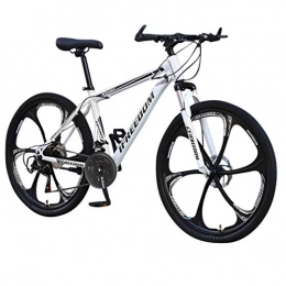 ReooLy Bike for Men 26inch Carbon Steel Mountain Bike 21 Speed Bicycle Full Suspension MTB - Simple Style