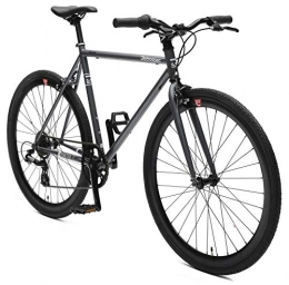 Retrospec Mountain Bike Retrospec Bicycles Mantra-7 Urban Commuter Bicycle, Graphite / Black, 57cm / Large