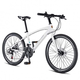 CCVL Mountain Bike Road Bike Adult Children Convenient Ultra-light Leisure Bicycle Suitable for City Commuting To Work, White, 21 speed