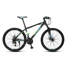 XIAXIAa Mountain Bike Road Bike, Aluminum Alloy Mountain Bike, 26-inch Wheels, 24-Speed, Line Disc Brake, Double Shock-Absorbing Bike, for Adults and Students / C / As Shown