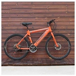 RYP Bike Road Bikes Bicycles Mountain Bike adult Men's MTB Road Bicycle For Womens 24 Inch Wheels Adjustable Double Disc Brake Off-road Bike (Color : Orange, Size : 24 Speed)