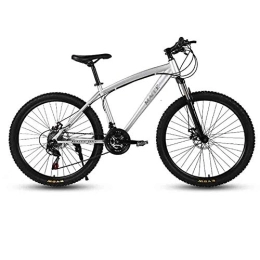RYP Bike Road Bikes Mountain Bike Adult MTB Bicycle Road Bicycles For Men And Women 24In Wheels Adjustable Speed Double Disc Brake Off-road Bike (Color : Gray, Size : 24 speed)
