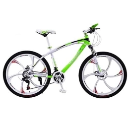 RYP Bike Road Bikes Mountain Bike MTB Bicycle Adult Road Bicycles For Men And Women 24 / 26In Wheels Adjustable Speed Double Disc Brake Off-road Bike (Color : Green-26in, Size : 27 Speed)