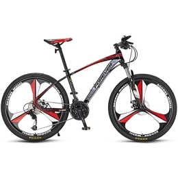 RSDSA Bike RSDSA Aluminum Mountain Bike Hardtail, Disc Brakes, 26 Inches, MTB Bike Frame 17" 27 Speed Gearbox, Suspension Fork, Lock-Out Suspension Fork for Men And Women, Red