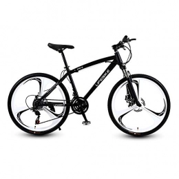 RSJK Mountain Bike RSJK Adult mountain bike bicycle 26 inch aluminum alloy wheel 21-27 transmission system Male and female students off-road bicycle white@Cool black 3 cutter wheel_26 inches 27 speed