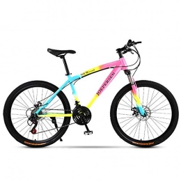 RSJK Bike RSJK Outdoor mountain bikes Unisex off-road bicycles 24 shifting system 26-inch wheels Shock absorber front fork Front and rear disc brakes@Spoke wheel color_24 speed 26 inches