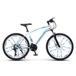 SABUNU Bike SABUNU 26 Inch Mountain Bike For Male And Female Urban Commuter City With Carbon Steel Frame 21 / 24 / 27-Speed Dual Disc Brake(Size:21 Speed, Color:White)