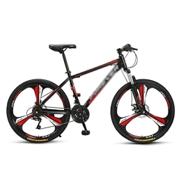 SABUNU Mountain Bike SABUNU Mountain Bike For Adult And Teens 24 / 27-Speed MTB Bike Carbon Steel Frame 26 Inches Wheels Outroad Bikes Double Disc Brake System(Size:27 Speed, Color:Ed)
