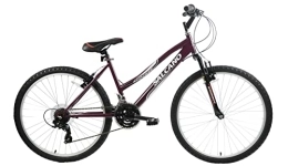 Discount Bike Salcano Shocker Womens Ladies Mountain Bike 26" Wheel Hardtail Front Suspension Purple