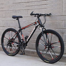 SANJIANG Bike SANJIANG Mountain Bike, 24 / 26 In Wheels Disc Brakes 21 / 24 / 27 / 30 Speed Mens Bicycle Front Suspension MTB, A-24in-27speed