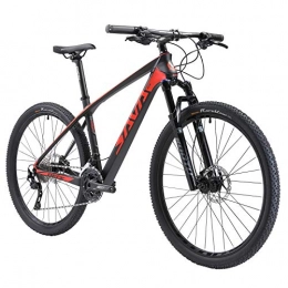 通用 Mountain Bike Sava Deck 6.1 Carbon Fibre Mountain Bike 29 Inches Shimano Deere 1x12 Speed MTB Adult Carbon Fibre Mountain Bike (Black)