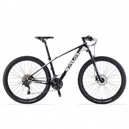 SAVADECK  SAVADECK DECK6.0 Carbon Mountain Bike 27.5" / 29" XC Offroad Mountain Bicycle Ultralight Carbon Fiber MTB with 30 Speed Shimano DEORE M6000 Groupset and Complete Hard Tail (White, 29 * 15)