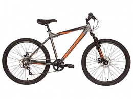 Schwinn Bike Schwinn Surge Adult Mountain Bike, 66 Centimeter Tyres, 43 Centimeter Lightweight Alloy Frame, 7 Speed, Disc Brakes, Grey / Orange