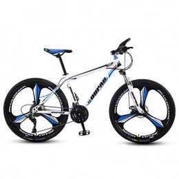 SCYDAO Bike SCYDAO Carbon Steel Mountain Bike 26In, 21 / 24 / 27 / 30 Speed Bicycle Full Suspension MTB All Terrain Mountain Bike Road Bikes with Mudguard Road Bikes Cycling, Style 4, 21 speed