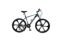 SEESEE.U Bike SEESEE.U Mountain Bike Unisex Hardtail Mountain Bike 24 / 27 / 30 Speeds 26Inch 6-Spoke Wheels Aluminum Frame Bicycle with Disc Brakes and Suspension Fork, Blue, 24 Speed