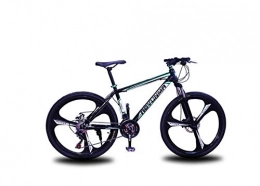 SEESEE.U Bike SEESEE.U Mountain Bike Unisex Suspension Mountain Bike, 24 inch 3-Spoke Wheels High-Carbon Steel Frame Bicycle, 21 / 24 / 27 Speed Double Disc Brake Commuter City, Green, 27 Speed