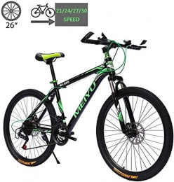 Shirrwoy Mountain Bike Shirrwoy Mountain Bike Hardtail 26 Inch, Mountain Trail Bike Country Gearshift Bicycle, 21 / 24 / 27 / 30-Speed Bicycles, Dual Disc Brakes Mountain Bikes, C, 24 speed