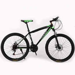 SIER Mountain Bike SIER Mountain bike variable speed bicycle 26 inch shock absorption 21 speed mountain bike adult male and female students aluminum frame, Green