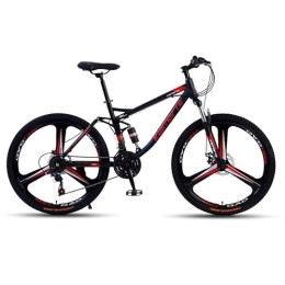 SKIHOT  SKIHOT Mountain Bike, 26-Inch Wheels, 24 Speed bike MTB with Disc Brakes, Full Suspension For Men And Women Over The Age Of 16, 26"-3 / Spokes