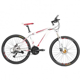 SKJH Adult mountain bikes, 21-speed cross-country bikes, adult men's and women's mountain bikes, high-carbon steel frame, multi-speed city rail bikes, two-disc front fork rear suspension