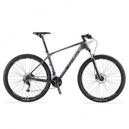 SKNIGHT DECK2.0 Carbon Fiber Mountain Bike Complete Hardtail 27 Speed MTB with SHIMANO M2000 Group Set (Black Grey, 29 * 19)