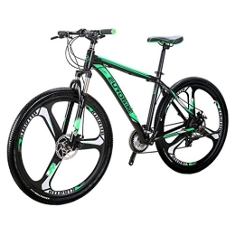 sl Bike SL Hardtail Mountain Bikes, X9 green bike, 29 inch 3 spoke bicycle, suspension bike (Green)