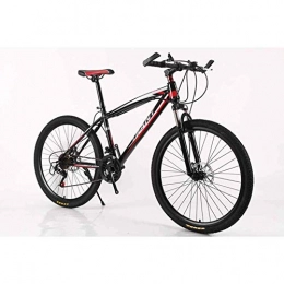 smzzz Sports Outdoors Commuter City Road Bike Bicycle Mountain Frame MTB High-Carbon Steel 21 Speeds 24" Wheel Mountain Disc Brakes Red