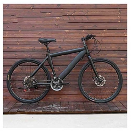 SOAR Bike SOAR Adult Mountain Bike Bicycles Mountain Bike adult Men's MTB Road Bicycle For Womens 24 Inch Wheels Adjustable Double Disc Brake (Color : Black, Size : 30 Speed)