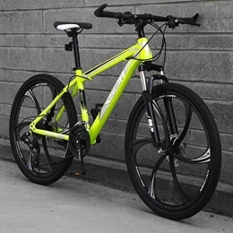  Bike Stylish 21-Speed Mountain Bike for Adult, 24 / 26 Inch Wheels, Lightweight Carbon Steel Frame Disc Brake, #B, 24inch