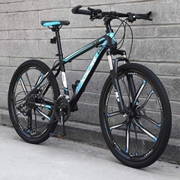  Mountain Bike Stylish 24-Speed Mountain Bike 24 / 26" Wheel Front Suspension Lightweight Carbon Steel Frame, #B, 24inch