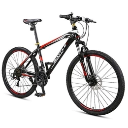  Mountain Bike Stylish 24 Speed Unisex's Mountain Bike 26" Wheel Lightweight Carbon Steel Frame Disc Brake, #C