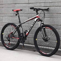  Mountain Bike Stylish 30 Speeds Mountain Bike Carbon Steel Frame Road Bike 24 / 26 Inch Wheels Unisex, Blue, 24inch