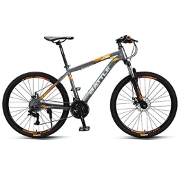 stylish Bike Stylish Unisex's Bicycle Mountain Bike 27 Speed Front Suspension Disc Brakes Alloy Frame 26 Inch Wheel, Black